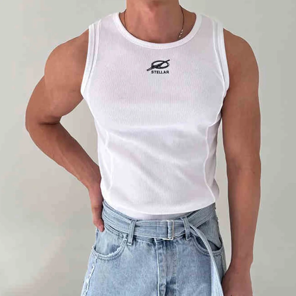 Summer Tank Tops Men Printed Comfortable Slimming Fitness Vest Sleeveless T Shirt Sport Quick Drying Breathable Sleeveless Tees 
Summer Tank Tops Men Printed Comfortable Slimming Fitness Vest Sleeveless T Shirt Sport Quick Drying Breathable Sleeveless Tees