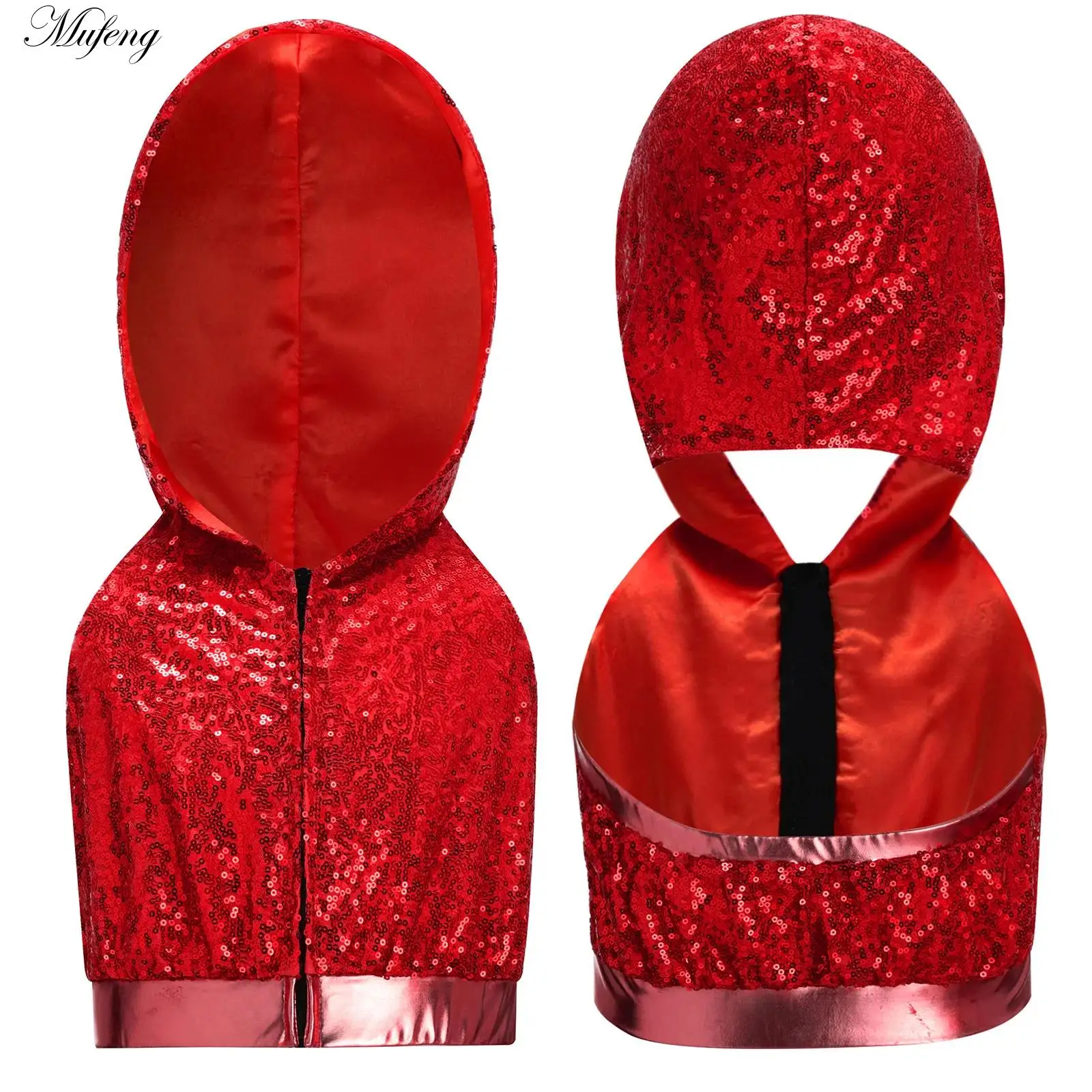 Kids Girls Metallic Ballet Dance Crop Top Jazz Latin Cheer Dance Performance Costume Hooded Crop Top Sparkly Sequins Dancewear
Kids Girls Metallic Ballet Dance Crop Top Jazz Latin Cheer Dance Performance Costume Hooded Crop Top Sparkly Sequins Dancewear