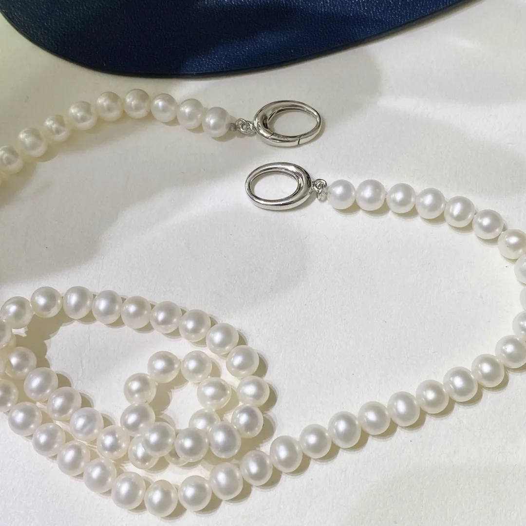 Fashion necklace AAA 5-6mm natural Japanese white round pearl necklace 18 inch -925s
Fashion necklace AAA 5-6mm natural Japanese white round pearl necklace 18 inch -925s