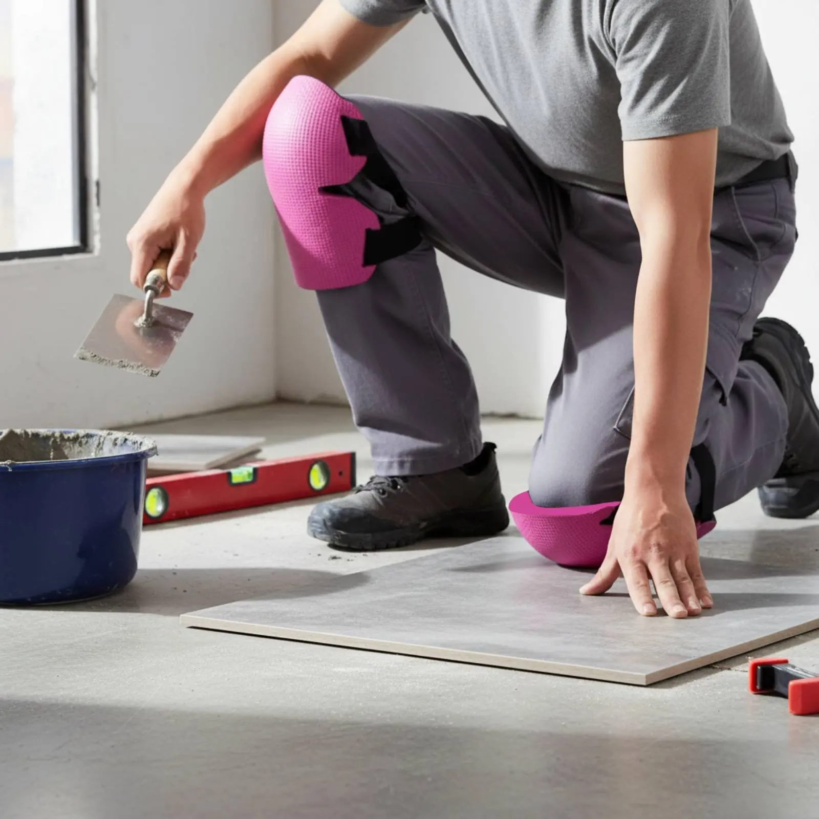 Tile Installer Knee Pad Moisture Resistant Tile Kneeling Pad Thick Padded Waterproof for Floor Installers
Tile Installer Knee Pad Moisture Resistant Tile Kneeling Pad Thick Padded Waterproof for Floor Installers