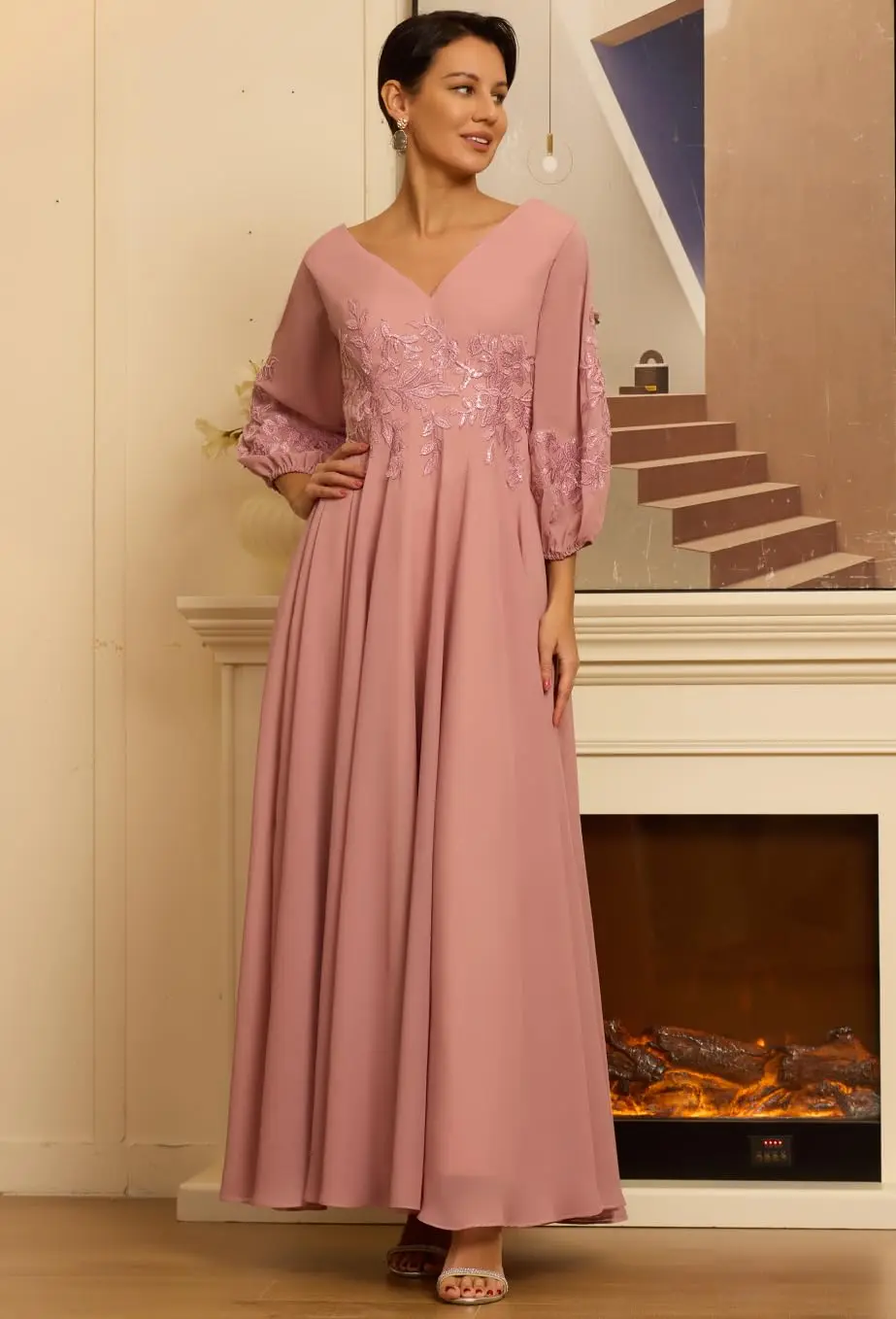 Customized Long Sleeves A Line Mother Of The Bride Dresses For Wedding V Neck Chiffon Appliques Sequin Corset Prom Evening Gowns
Customized Long Sleeves A Line Mother Of The Bride Dresses For Wedding V Neck Chiffon Appliques Sequin Corset Prom Evening Gowns