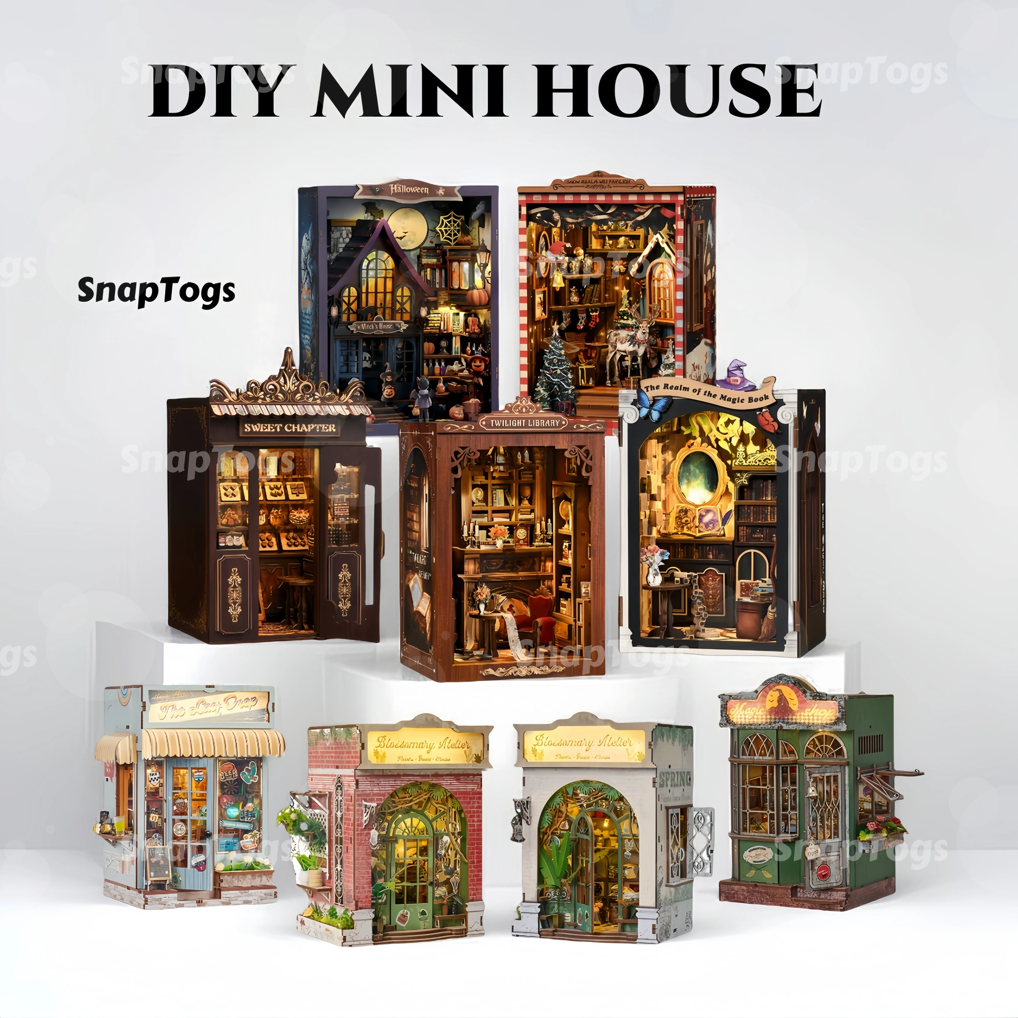 SnapTogs DIY Miniature House 3D Wooden Puzzle Cozy Tiny Book Nook Roombox Dollhouse Gift
SnapTogs DIY Miniature House 3D Wooden Puzzle Cozy Tiny Book Nook Roombox Dollhouse Gift
