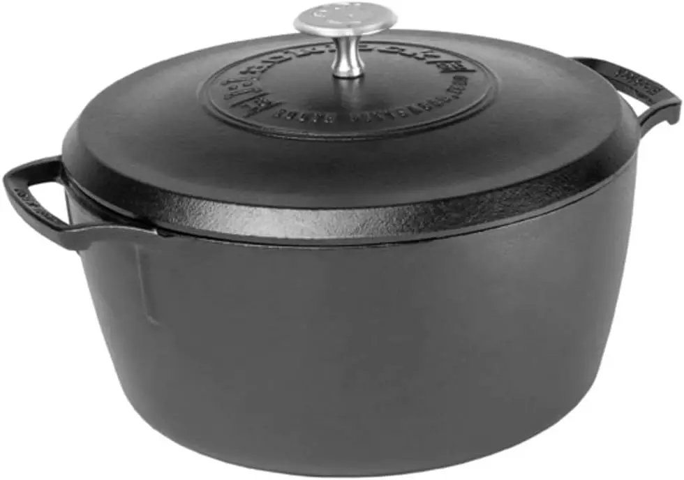 Blacklock 5.5 Qt Triple Seasoned Cast Iron Dutch Oven with Lid - Nonstick Finish - Premium Cookware
Blacklock 5.5 Qt Triple Seasoned Cast Iron Dutch Oven with Lid - Nonstick Finish - Premium Cookware