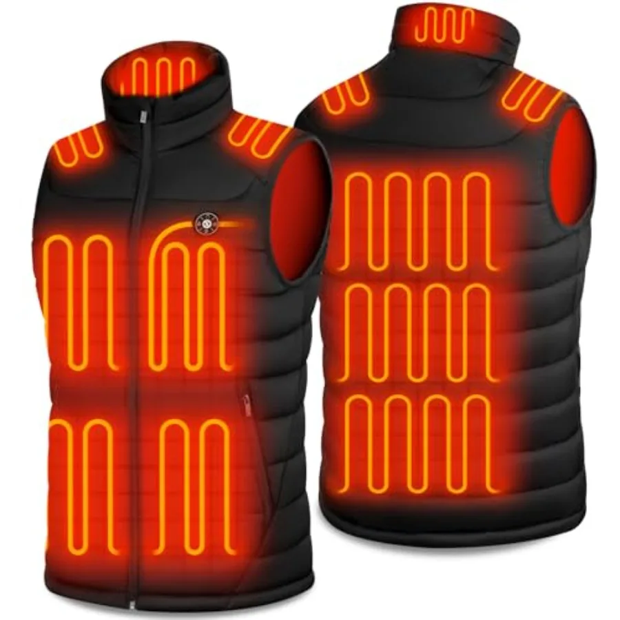 Heated Vest for Men with Battery Pack Included 16000mAh for Outdoor Hunting Camping
Heated Vest for Men with Battery Pack Included 16000mAh for Outdoor Hunting Camping