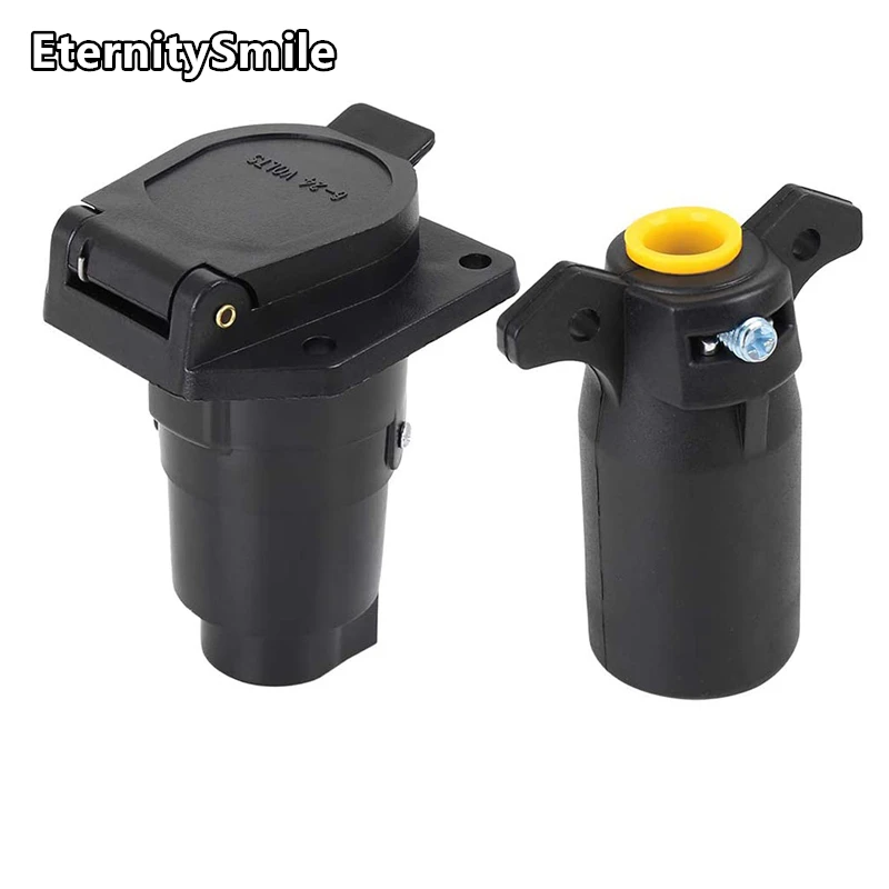 7 Way Trailer End Connector, 12V 7 Pin Round Trailer Plug, 7 Way Socket Adapter Wiring Connector for American
7 Way Trailer End Connector, 12V 7 Pin Round Trailer Plug, 7 Way Socket Adapter Wiring Connector for American