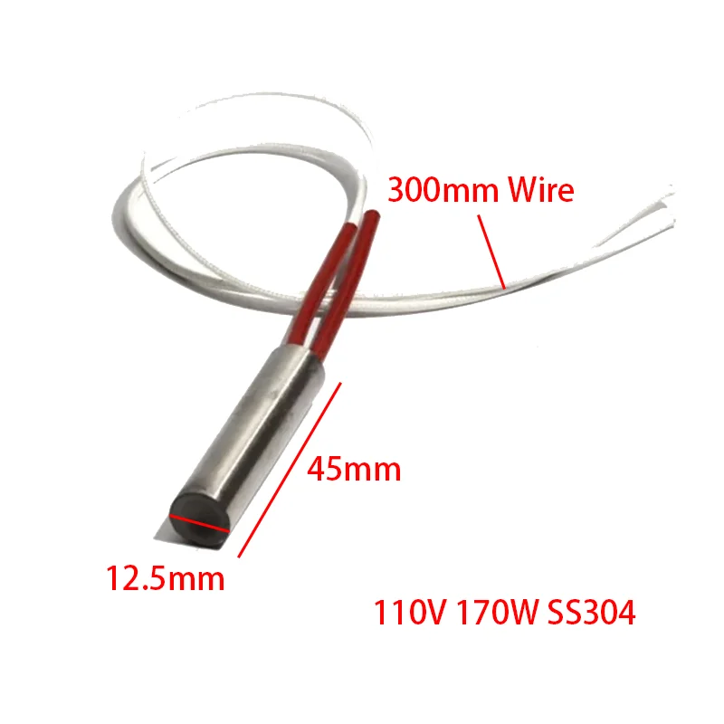 Нагревательный элемент SNDHEATER (картридж) 110В 170Вт, провод 300мм, нержавеющая сталь SS304, 5 шт.
Нагревательный элемент SNDHEATER (картридж) 110В 170Вт, провод 300мм, нержавеющая сталь SS304, 5 шт.