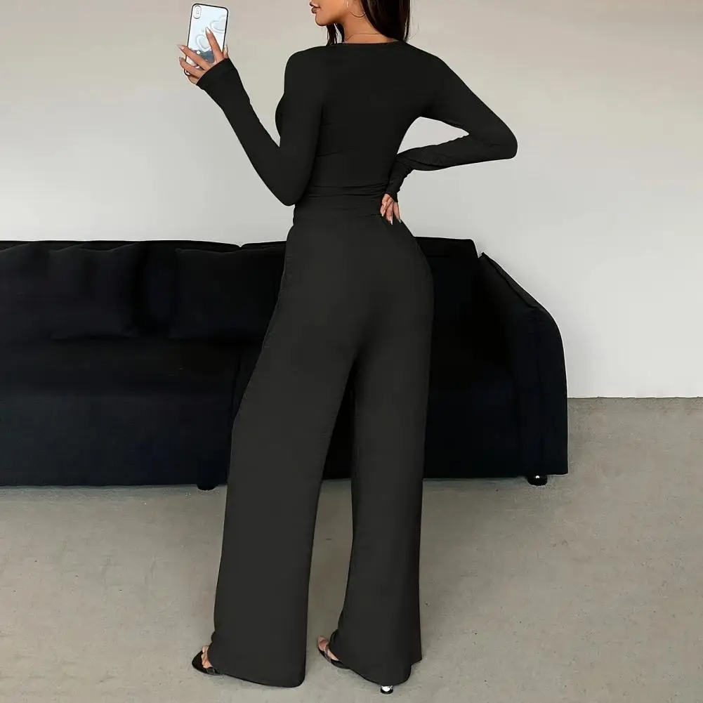 Casual Long Sleeved Long Pants 2piece Set For Women's Summer Loose Retro Long Pants Pocket Vacation Women's Set Tracksuits
Casual Long Sleeved Long Pants 2piece Set For Women's Summer Loose Retro Long Pants Pocket Vacation Women's Set Tracksuits