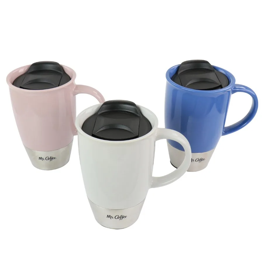 14 oz Stoneware Assorted Travel Mugs set of 3 - 14 oz
14 oz Stoneware Assorted Travel Mugs set of 3 - 14 oz