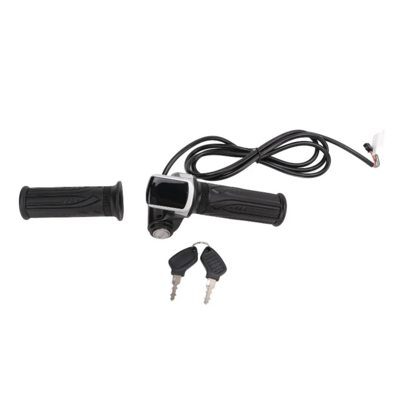LED Display Electric Bike Throttle Grip Handlebar With Battery Indicator Power Switch Key24V
LED Display Electric Bike Throttle Grip Handlebar With Battery Indicator Power Switch Key24V