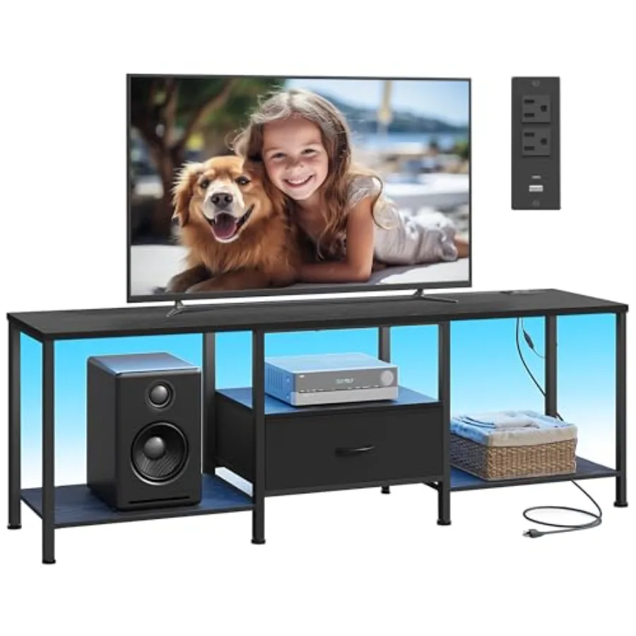 BELLAH Collection - TV Stand for TVs Up to 80 Inches Media Console Table and Entertainment Center Unit for Living Room with She
BELLAH Collection - TV Stand for TVs Up to 80 Inches Media Console Table and Entertainment Center Unit for Living Room with She