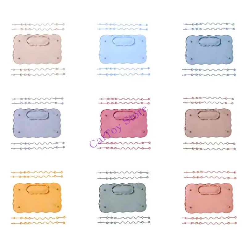 Anti Slip Mat Silicone Tablemats with Strap Dinner Placemat
Anti Slip Mat Silicone Tablemats with Strap Dinner Placemat