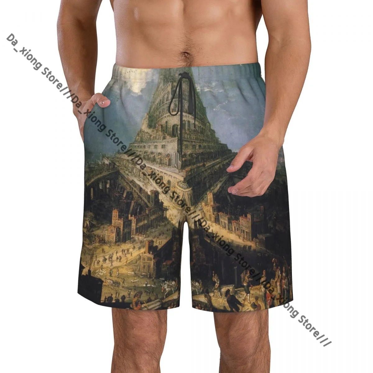 Man Swimwear Tower Of Babel Nimrod Swim Shorts Trunks Beach Board Shorts Swimming Swimsuits
Man Swimwear Tower Of Babel Nimrod Swim Shorts Trunks Beach Board Shorts Swimming Swimsuits