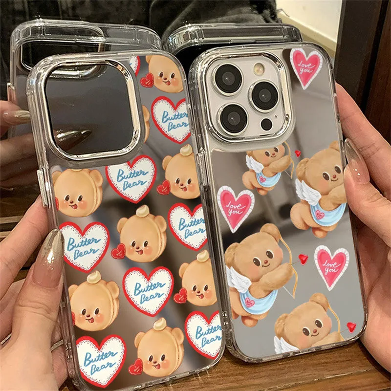 Love Bear Silver Mirror Phone Case For iPhone16 14Plus 15Pro 13 12 11 Xsmax XR 78plus Full Body Shell Protection
Love Bear Silver Mirror Phone Case For iPhone16 14Plus 15Pro 13 12 11 Xsmax XR 78plus Full Body Shell Protection