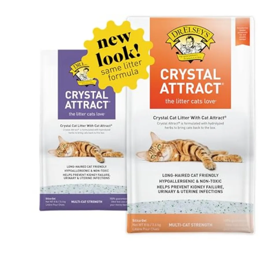 Crystal Attract Silica Cat Litter, 8lbs
Crystal Attract Silica Cat Litter, 8lbs