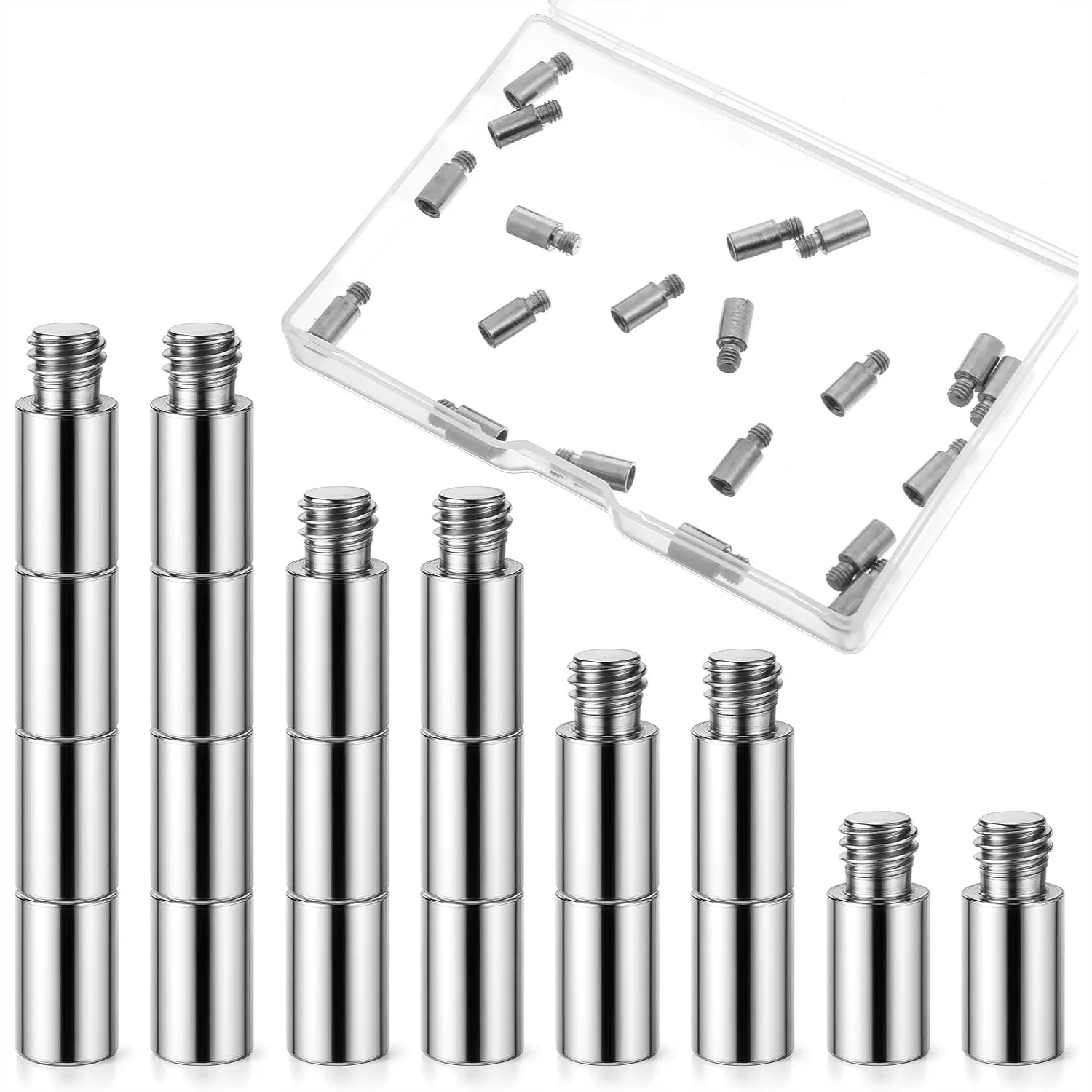 20pcs Scrapbook Extension Posts with Screws for Post-bound Photo Album Refill Pages, 12mm/0.47in
20pcs Scrapbook Extension Posts with Screws for Post-bound Photo Album Refill Pages, 12mm/0.47in