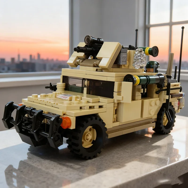1186pcs MOC HUMVEE SPECIAL OPERATIONS Delta Model Building Christmas gift blocks Architecture Assemble idea toy Brick Birthday
1186pcs MOC HUMVEE SPECIAL OPERATIONS Delta Model Building Christmas gift blocks Architecture Assemble idea toy Brick Birthday