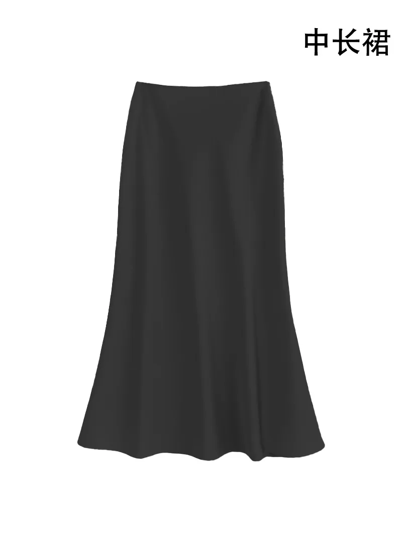   Женская атласная юбка во французском стиле 2022, облегающая юбка трапециевидной формы миди с высокой талией и подолом «рыбий хвост», элегантное весенне-летнее платье  
  Женская атласная юбка во французском стиле 2022, облегающая юбка трапециевидной формы миди с высокой талией и подолом «рыбий хвост», элегантное весенне-летнее платье 