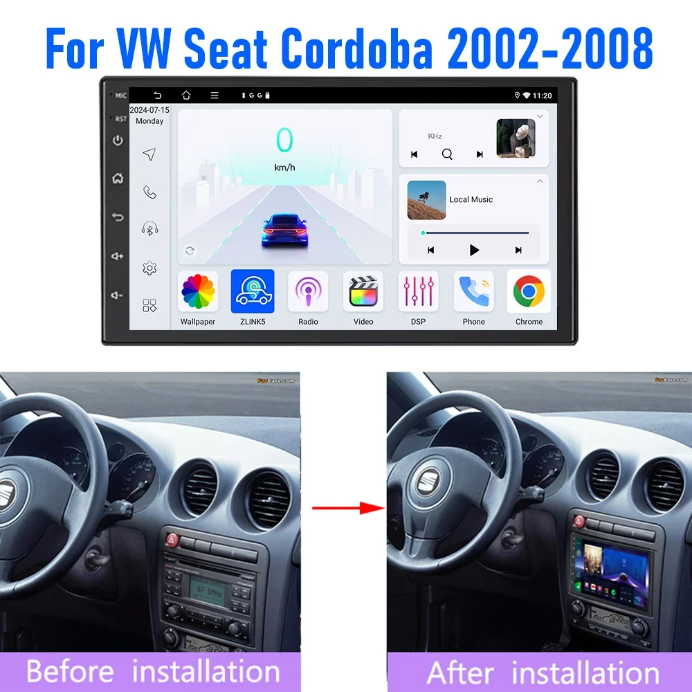 7'' for VW Seat Cordoba 2002-2008 Wireless CarPlay Android 15 Auto Head Unit Car Radio Upgrade Kit GPS WIFI 4GB+64GB
7'' for VW Seat Cordoba 2002-2008 Wireless CarPlay Android 15 Auto Head Unit Car Radio Upgrade Kit GPS WIFI 4GB+64GB