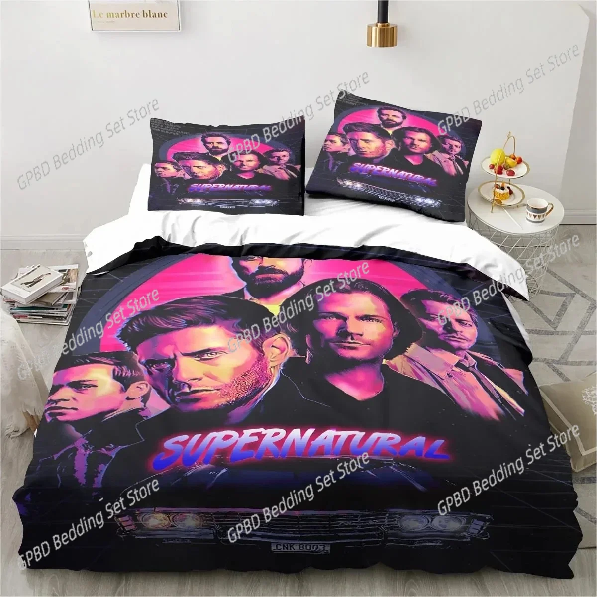 Supernatural Logo Bedding Set Duvet Cover Bed Set Quilt Cover Pillowcase Comforter king Queen Size Boys Adult Bedding Set
Supernatural Logo Bedding Set Duvet Cover Bed Set Quilt Cover Pillowcase Comforter king Queen Size Boys Adult Bedding Set