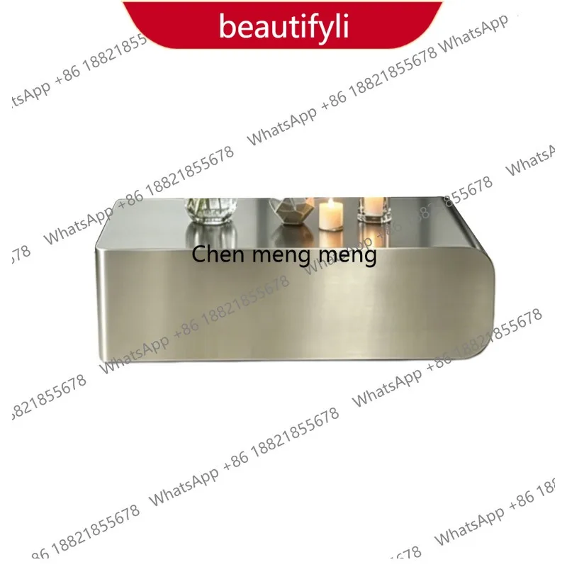 01A Stainless steel brushed silver coffee table Italian minimalist Bauhaus living room special-shaped high-end coffee table
01A Stainless steel brushed silver coffee table Italian minimalist Bauhaus living room special-shaped high-end coffee table