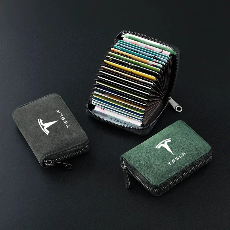 Car Leather Key Wallet Card Bag Emblem keychain Pouch for Tesla Model 3 Model S Model X Model Y Roadster Auto Accessories
Car Leather Key Wallet Card Bag Emblem keychain Pouch for Tesla Model 3 Model S Model X Model Y Roadster Auto Accessories