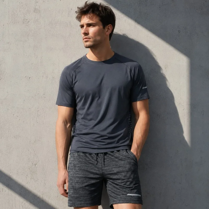 Men Summer Casual 2 Piece Outfit Short Sleeve T Shirt Shorts Lightweight Soft Stretch Lounge Workout Set
Men Summer Casual 2 Piece Outfit Short Sleeve T Shirt Shorts Lightweight Soft Stretch Lounge Workout Set