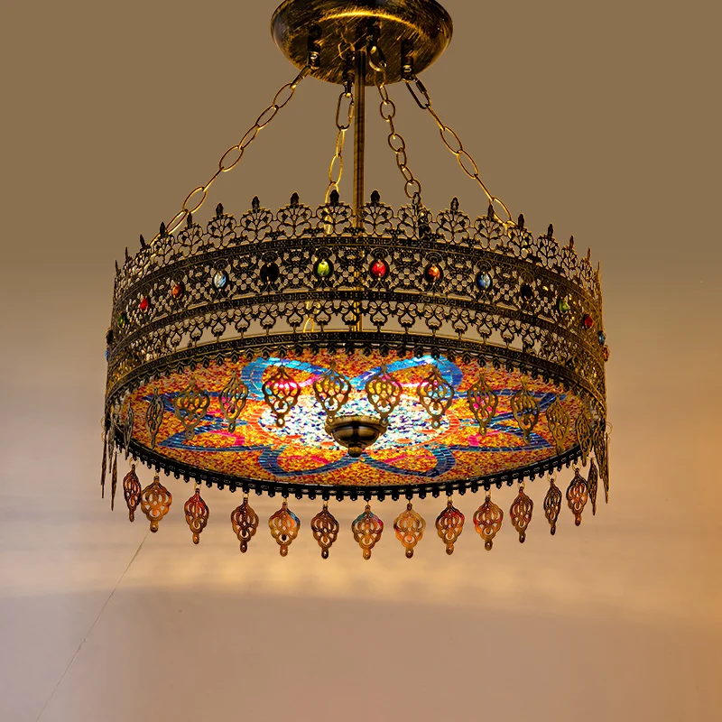 Turkish Exotic Chandelier Color Restaurant Bedroom Bohemian Style Xinjiang Style Ethnic Hotel Private Room Lighting
Turkish Exotic Chandelier Color Restaurant Bedroom Bohemian Style Xinjiang Style Ethnic Hotel Private Room Lighting