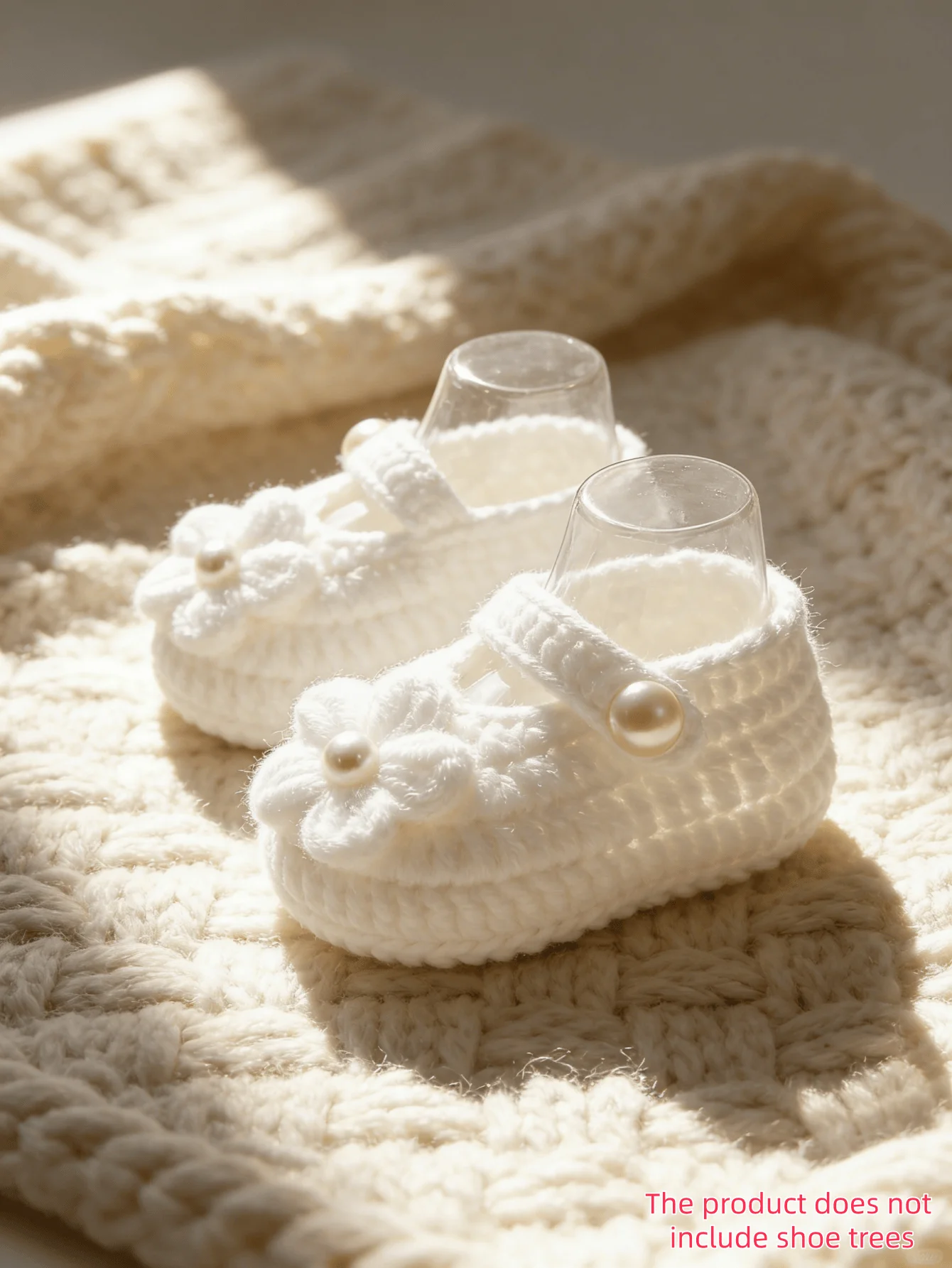 1 Pair Handmade Crochet Baby Booties, White, Flower Detail with Pearl Button, Newborn Girl Shoes
1 Pair Handmade Crochet Baby Booties, White, Flower Detail with Pearl Button, Newborn Girl Shoes