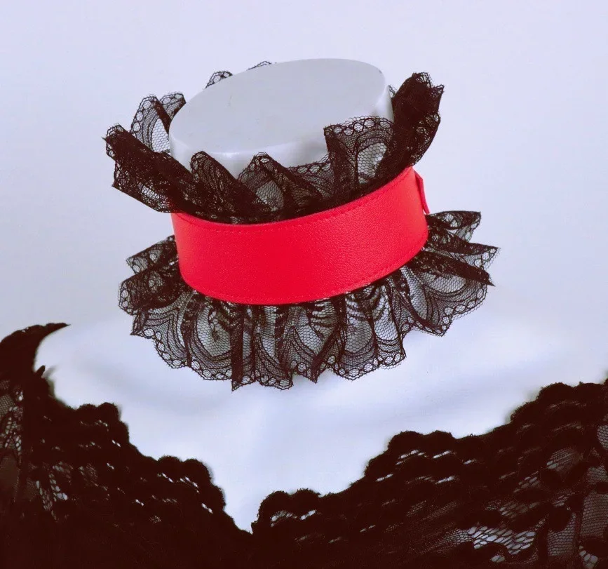 Кожаный средневековый жабо TieLace Воротник Аниме Горничная Шея Колье Цепочка Холтер Шея Сексуальная Цепочка на Шею Аксессуары Мода Оптовая Продажа
Кожаный средневековый жабо TieLace Воротник Аниме Горничная Шея Колье Цепочка Холтер Шея Сексуальная Цепочка на Шею Аксессуары Мода Оптовая Продажа