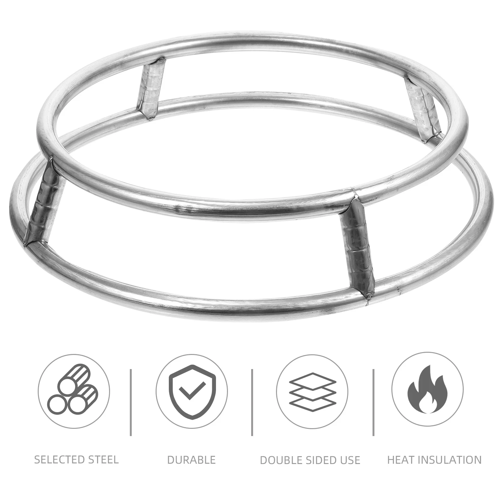 29Cm Round Pot Stand Stainless Steel Double-Layer Hollow Design Anti-Slip Rustproof Cookware Holder For Wok Pan Rack Kitchen
29Cm Round Pot Stand Stainless Steel Double-Layer Hollow Design Anti-Slip Rustproof Cookware Holder For Wok Pan Rack Kitchen