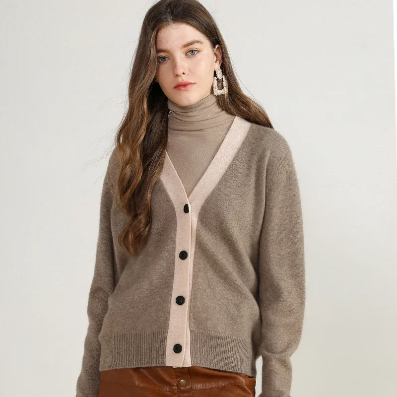 aliaga new style 100% cashmere thick cardigan woman short buttons coat v neck long sleeve knitted outerwear fashion ladies tops
aliaga new style 100% cashmere thick cardigan woman short buttons coat v neck long sleeve knitted outerwear fashion ladies tops