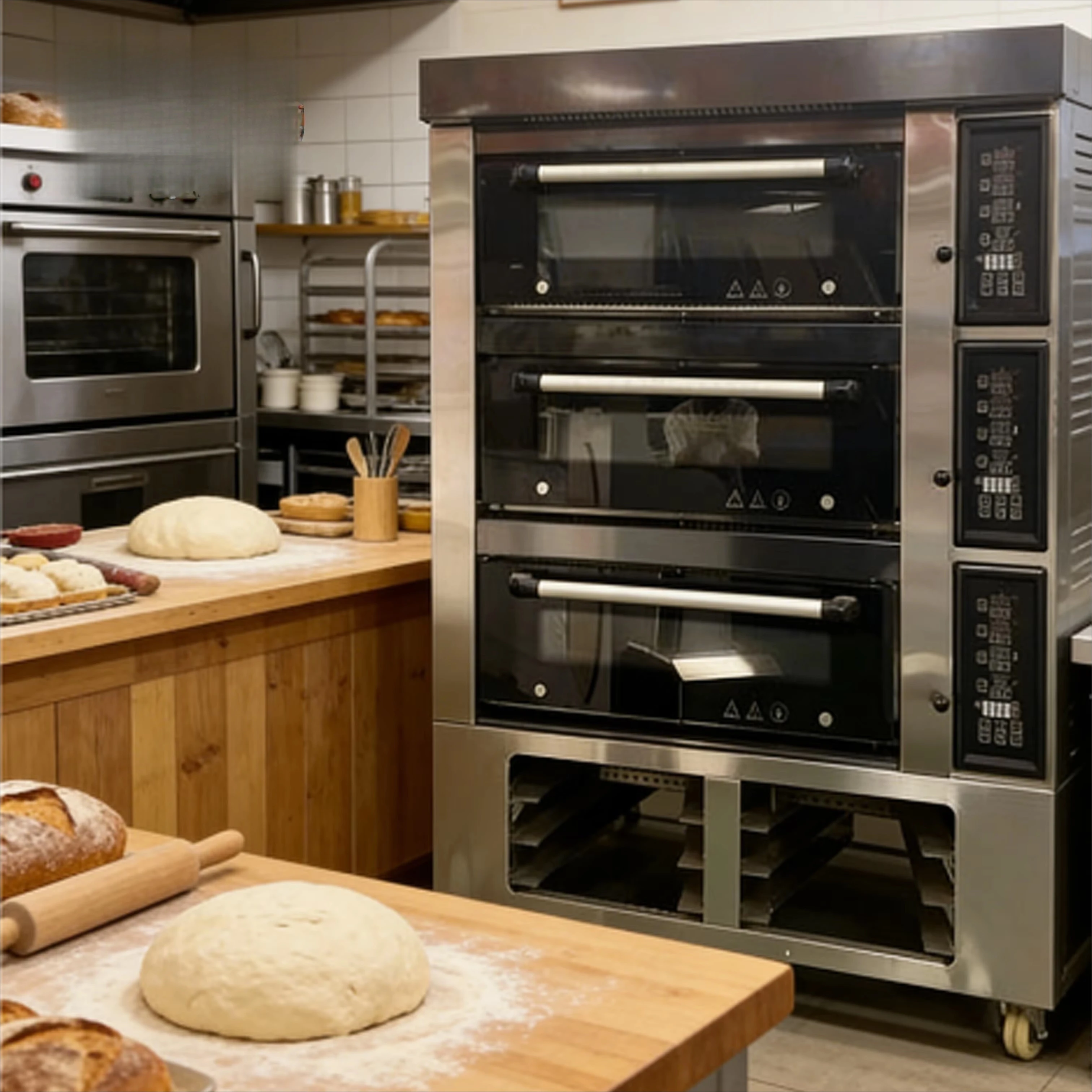 vx-Commercial China Supplier Bakery Machine Stainless Steel Deck Oven Gas/electric for Bread/Cake/Pizza/Biscuit~
vx-Commercial China Supplier Bakery Machine Stainless Steel Deck Oven Gas/electric for Bread/Cake/Pizza/Biscuit~