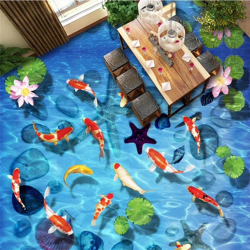 beibehang 3D-обои для пола с изображением лотоса и карпа, имитация каменных ракушек, на заказ, для ванной комнаты, самоклеящиеся ПВХ-обои для пола
beibehang 3D-обои для пола с изображением лотоса и карпа, имитация каменных ракушек, на заказ, для ванной комнаты, самоклеящиеся ПВХ-обои для пола