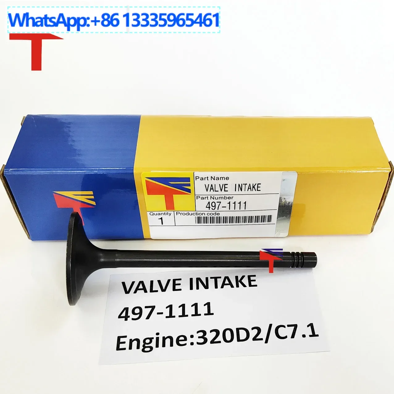 4PCS intake valve 497-1111 is suitable for construction machinery 320D2 C7.1 engine parts
4PCS intake valve 497-1111 is suitable for construction machinery 320D2 C7.1 engine parts