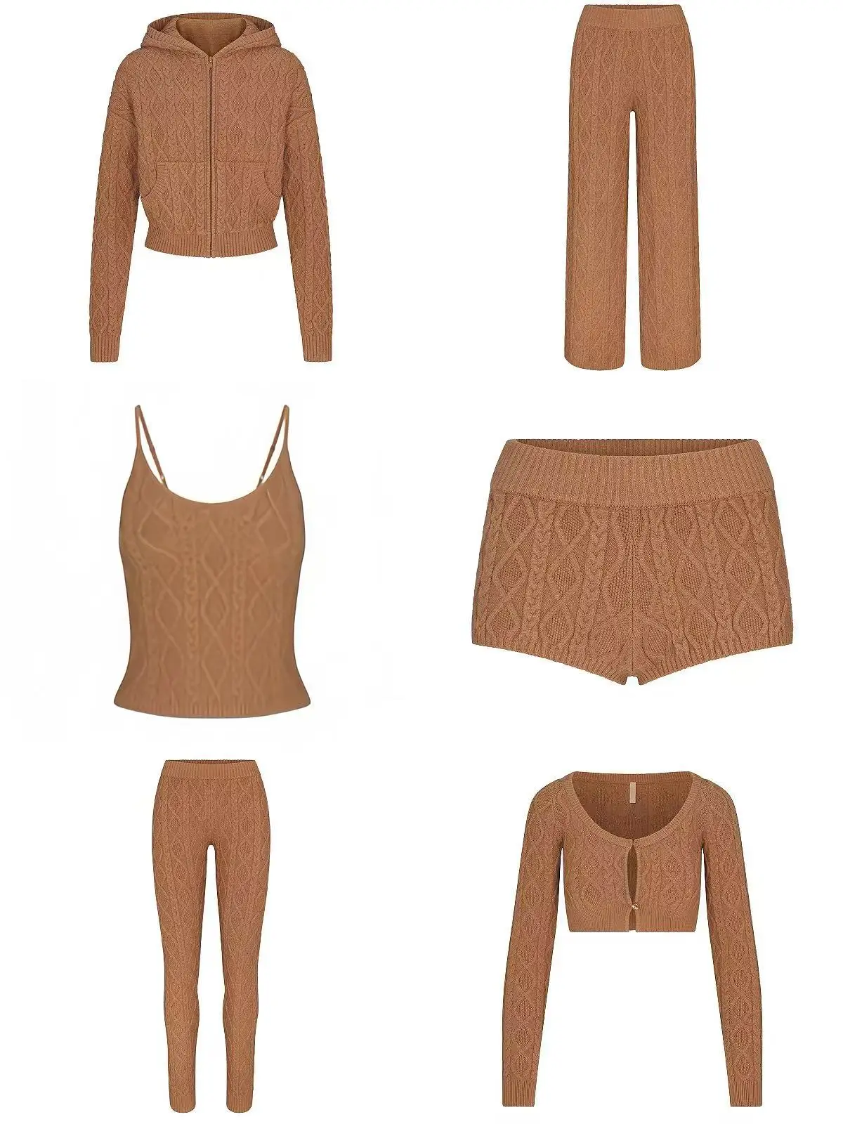 Retro Knitted Sweater And Long Pants Thermal Set Women's Fashion Medium Softness Cotton Wool Blend Warmth V-Neck Zipper Closure
Retro Knitted Sweater And Long Pants Thermal Set Women's Fashion Medium Softness Cotton Wool Blend Warmth V-Neck Zipper Closure