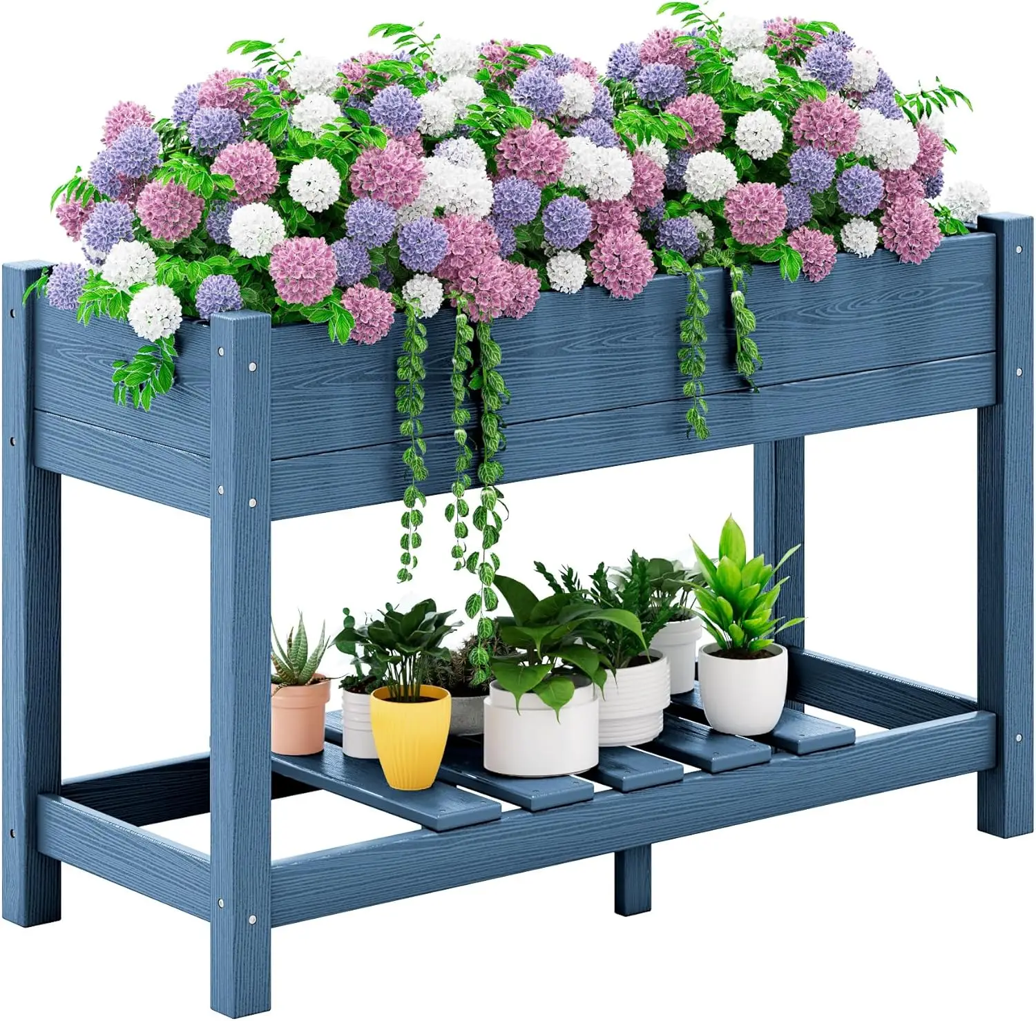 Raised Garden Bed with Legs, 43"×17"×30" Large HDPE Elevated Planter Box for Vegetables Flower Herb Patio, All Weather
Raised Garden Bed with Legs, 43"×17"×30" Large HDPE Elevated Planter Box for Vegetables Flower Herb Patio, All Weather