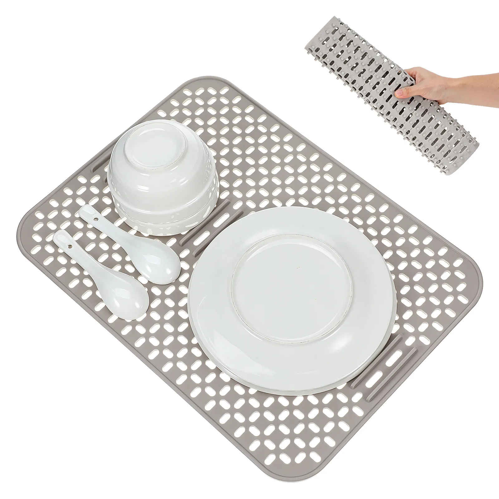 Premium Silicone Sink Mat for Kitchen Sink Dish Drying Mat Soft Cushion Protector for Wine Glasses Tableware
Premium Silicone Sink Mat for Kitchen Sink Dish Drying Mat Soft Cushion Protector for Wine Glasses Tableware