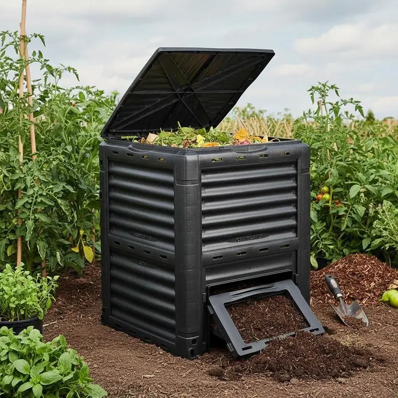 Garden Fertilizer Maker 300L For Backyard Orchard Farm, Large Capacity Top Lid Bottom Door Easy Assembly Rapid Soil Decomposition High Density Polyethylene Material
Garden Fertilizer Maker 300L For Backyard Orchard Farm, Large Capacity Top Lid Bottom Door Easy Assembly Rapid Soil Decomposition High Density Polyethylene Material