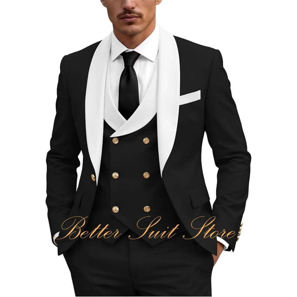 Men's Tuxedo Suit Set 3 Piece Suits Men Regular Fit Shawl Lapel Blazer and Vest Pants Set Tuxedo for Wedding Prom
Men's Tuxedo Suit Set 3 Piece Suits Men Regular Fit Shawl Lapel Blazer and Vest Pants Set Tuxedo for Wedding Prom