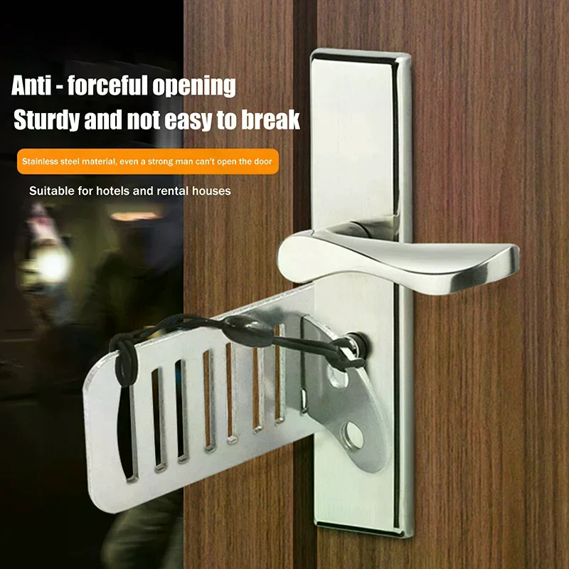 Portable Door Travel Home Lock Security Extra Lock For Additional Privacy And Safety In Room Hotel Apartment Dorm Door Stopper
Portable Door Travel Home Lock Security Extra Lock For Additional Privacy And Safety In Room Hotel Apartment Dorm Door Stopper