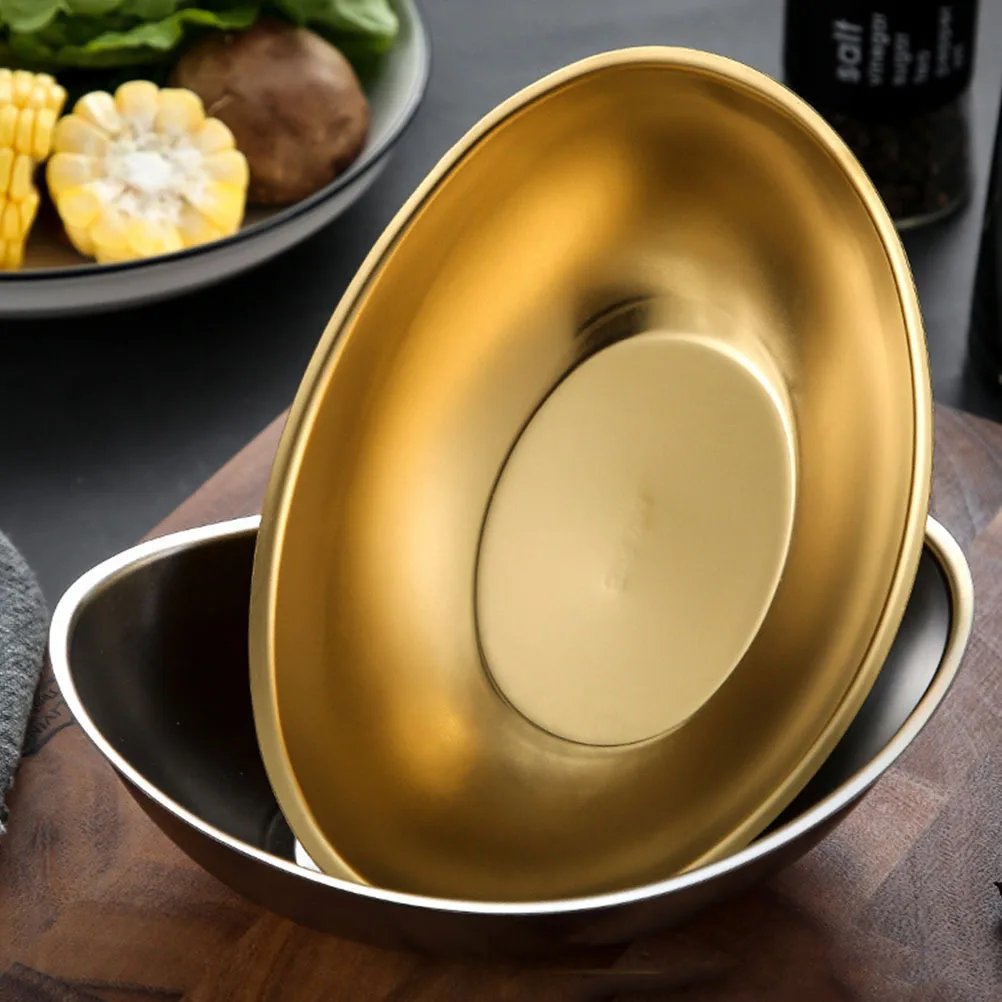1Pcs Ingot Salad Bowl Multipurpose Use for Fruits Vegetables Sauces Restaurant Home Kitchen Smooth Edges
1Pcs Ingot Salad Bowl Multipurpose Use for Fruits Vegetables Sauces Restaurant Home Kitchen Smooth Edges