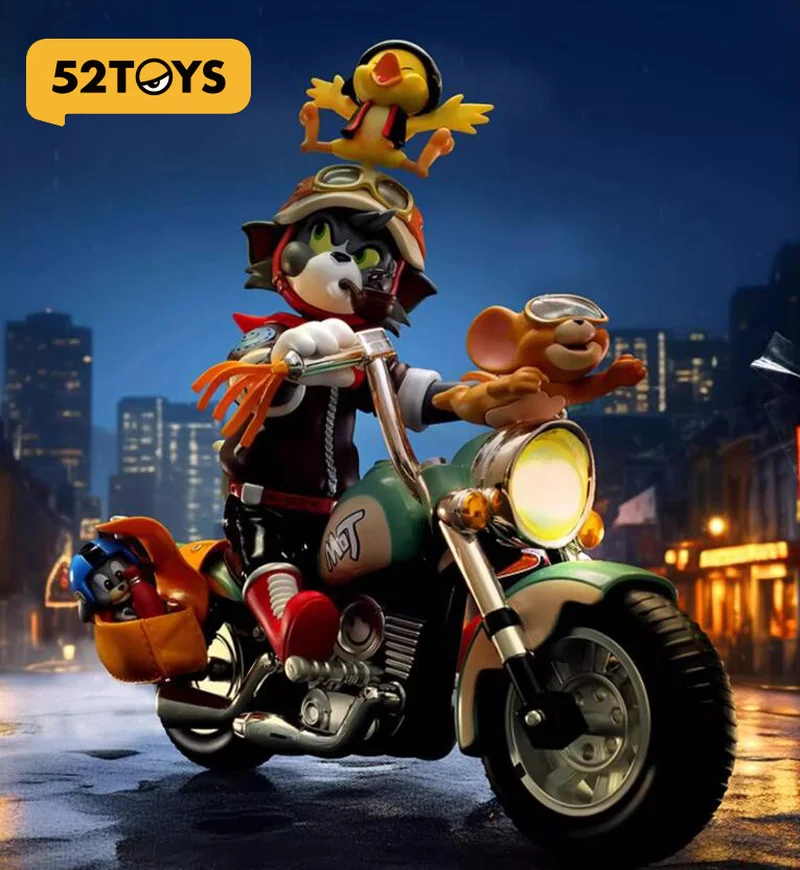 In Stock 52toys 1/12 Classic Short Animated Series Tom Jerry Cat Mouse Retro Motorcycle 6in 18cm Full Set Figures Model
In Stock 52toys 1/12 Classic Short Animated Series Tom Jerry Cat Mouse Retro Motorcycle 6in 18cm Full Set Figures Model