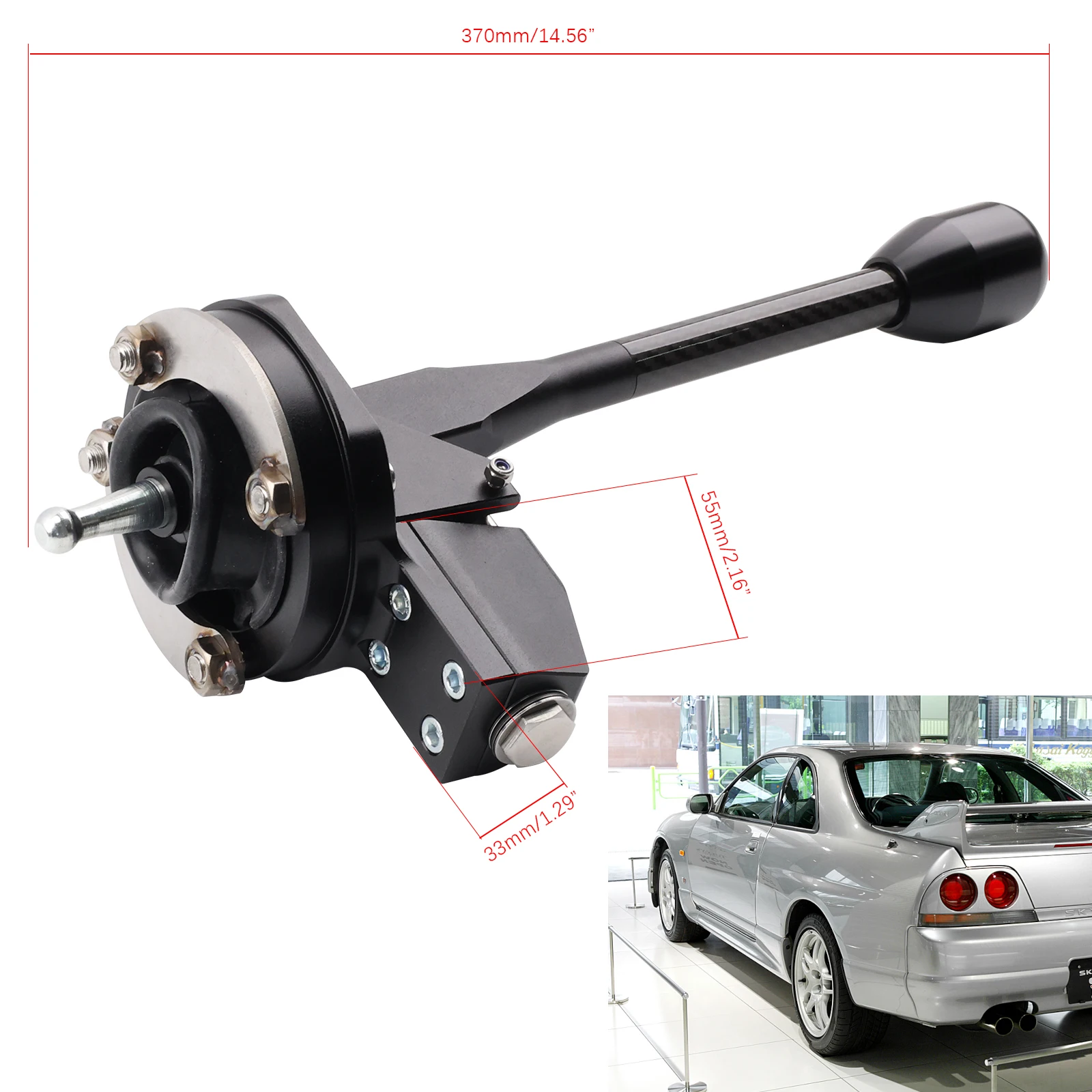 Bolt-On DRIFT Short-shifting Short Shifter For Nissan Skyline R32 R33 GTR Billet Aluminum 5 Speed transmissions
Bolt-On DRIFT Short-shifting Short Shifter For Nissan Skyline R32 R33 GTR Billet Aluminum 5 Speed transmissions