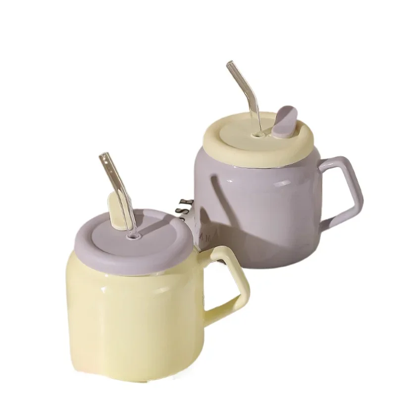 *Cream Wind Cup Ceramic Straw Mug With Lid Girl High Value Home Office Drinking Cup
*Cream Wind Cup Ceramic Straw Mug With Lid Girl High Value Home Office Drinking Cup