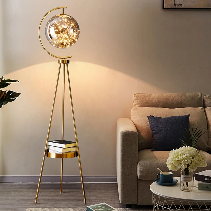 Nordic Round Home Design Glass Ball Led Floor Lamps Minimalist for Living Dining Room Sofa Apartment Art Tripod Metal Luminaire
Nordic Round Home Design Glass Ball Led Floor Lamps Minimalist for Living Dining Room Sofa Apartment Art Tripod Metal Luminaire