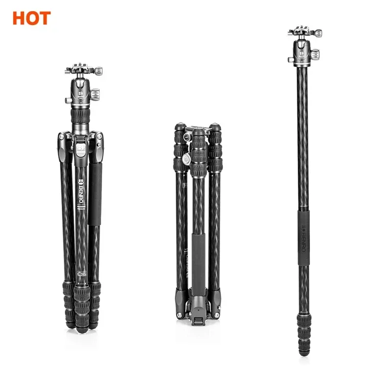 4 Sections Carbon Fiber Double Panoramic Photography Monopod Camera Tripod for Low-Level Photography
4 Sections Carbon Fiber Double Panoramic Photography Monopod Camera Tripod for Low-Level Photography
