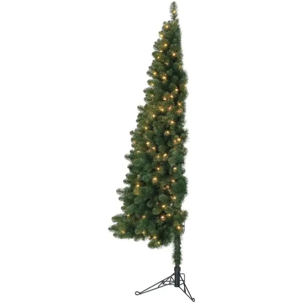 7ft Pre-Lit Christmas Tree – Artificial Half Pine with 150 Warm White LED Lights and 552 Branch Tips
7ft Pre-Lit Christmas Tree – Artificial Half Pine with 150 Warm White LED Lights and 552 Branch Tips