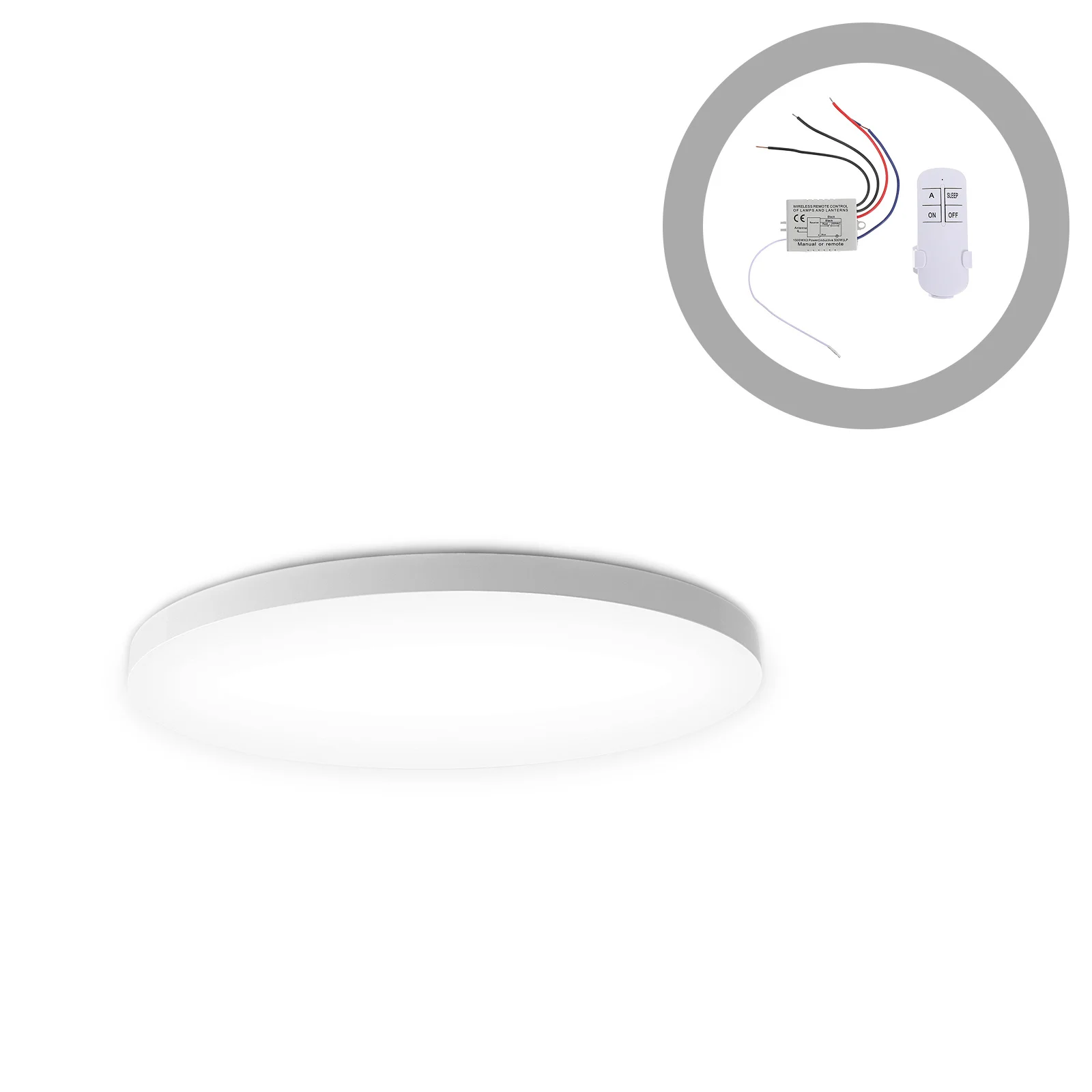 Smart Wireless Ceiling Light Fixture Remote Control Switch Digital Brightness and Color Adjust for Office Home Living Room
Smart Wireless Ceiling Light Fixture Remote Control Switch Digital Brightness and Color Adjust for Office Home Living Room