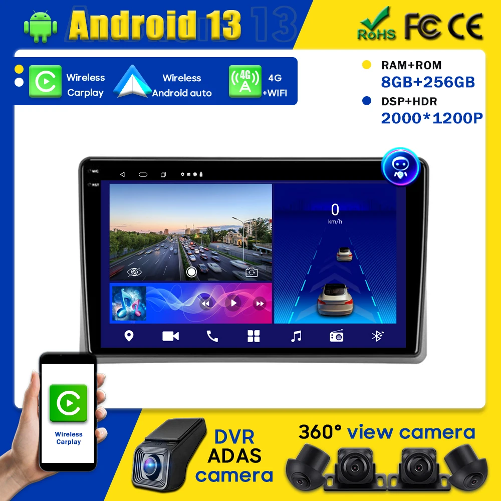 Navigation Car GPSFor Toyota Land Cruiser 10 J100 100 1998-2007 Multimedia Head Unit Android Auto Radio Player Carplay No 2din
Navigation Car GPSFor Toyota Land Cruiser 10 J100 100 1998-2007 Multimedia Head Unit Android Auto Radio Player Carplay No 2din