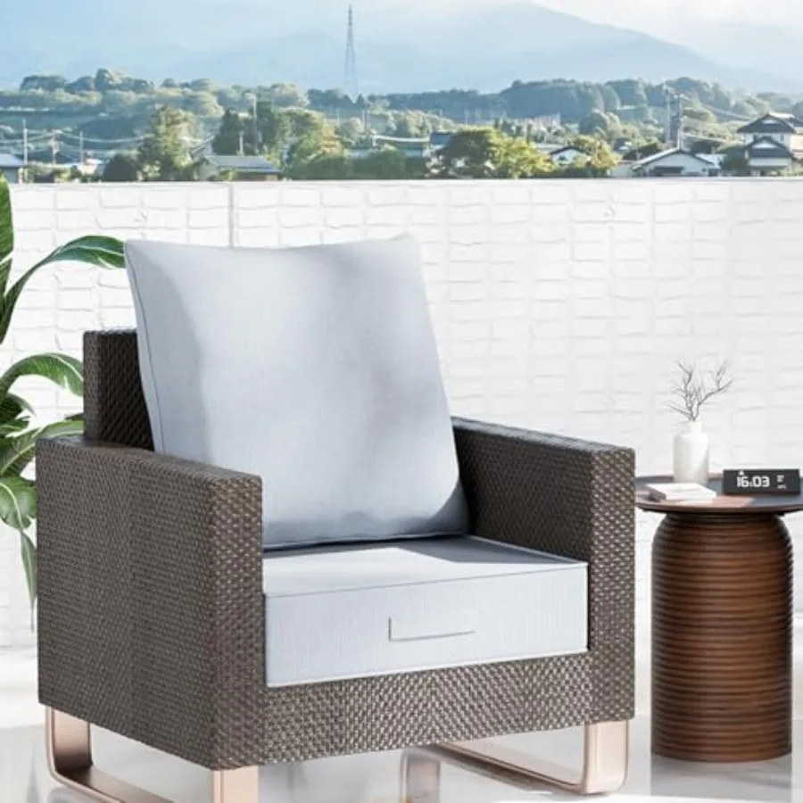 Outdoor olefin water-resistant deep seat cushion set, 24''x 24''x 6'', weather and fade resistant, thickened patio furniture se
Outdoor olefin water-resistant deep seat cushion set, 24''x 24''x 6'', weather and fade resistant, thickened patio furniture se